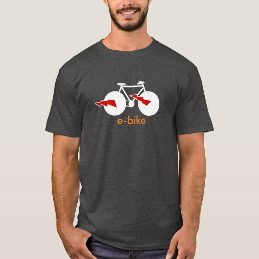 E-bike / elektrische fiets t-shirt (Voorkant)