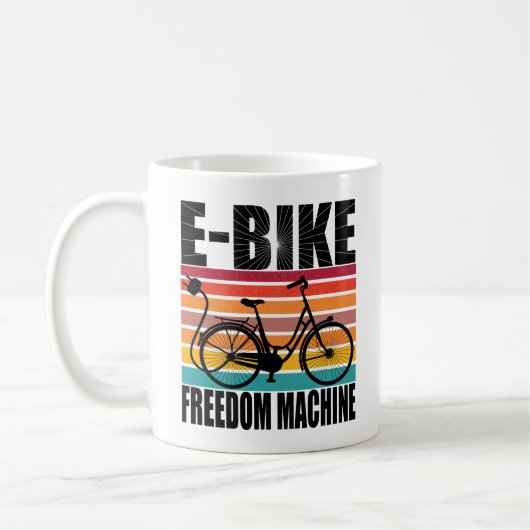 E-Bike Freedom Machine Koffiemok (Links)