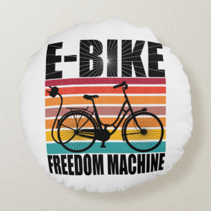 E-Bike Freedom Machine Rond Kussen