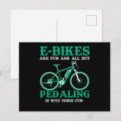 E-Bike Fun Redaling Way Fun Biking Briefkaart (Voorkant / Achterkant)