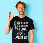 E-Bike Funny Electric Cycling voor fietsenelektron T-shirt