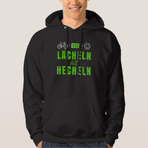 E-bike, glimlach in plaats van fietsbic met Gezegd Hoodie