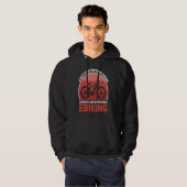 E Bike  Joke E Biking on Monday E Biker Hoodie (Voorkant volledig)