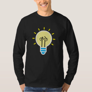E Bike Light Bulb-fiets T-shirt