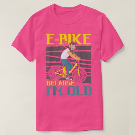 E-Bike omdat ik een oude elektrische fiets van Rid T-shirt (Design voorkant)