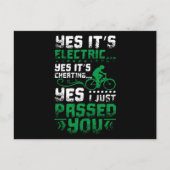 E-Bike Passed You Briefkaart (Voorkant)