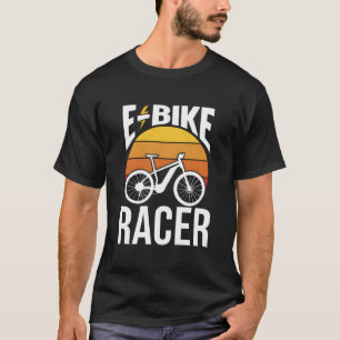 E-Bike Racende Wielrenner Wielrennen Rijder Elektr T-shirt