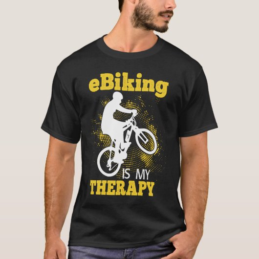 E Bike    Riding E Bikes E Biker E Biking T-shirt (Voorkant)