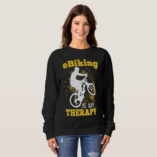 E Bike    Riding E Bikes E Biker E Biking Trui (Voorkant volledig)