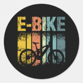  E-Bike Ronde Sticker (Voorkant)