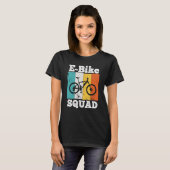 E Bike Squad Eike Team E Biking Retro E Bike T-shirt (Voorkant volledig)