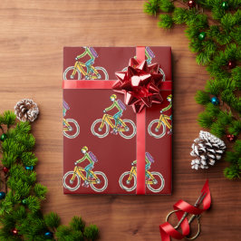 E-Bike Stickman Cadeaupapier