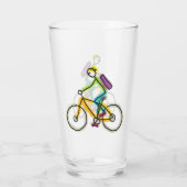E-Bike Stickman Glas (Achterkant)