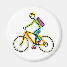 E-Bike Stickman Magneet