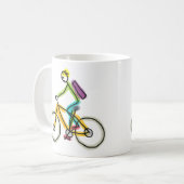 E-bike stokmannetje koffiemok (Voorkant links)