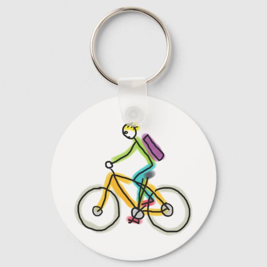 E-bike stokmannetje sleutelhanger (Voorkant)