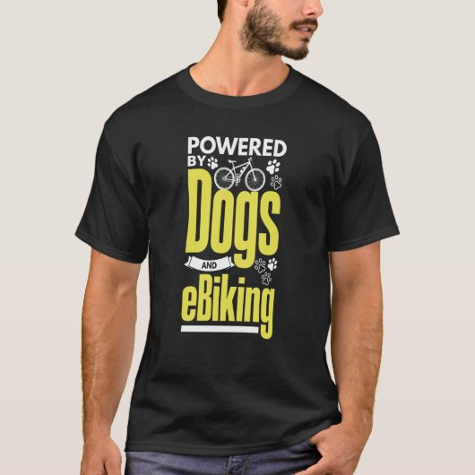 E Biker T-shirt Hond EBike Elektrische Fiets E Fie (Voorkant)