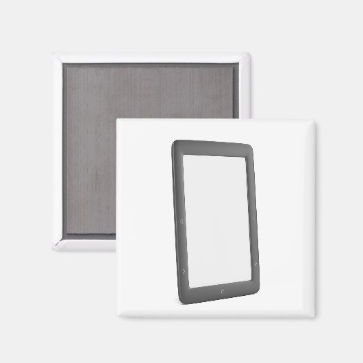 E-boeklezer op wit magneet (Voorkant / Achterkant)