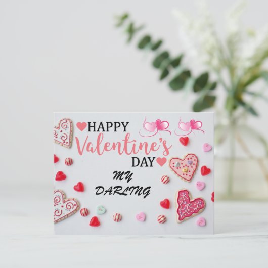 E BRIEFKAART VALENTINE DAG (Staand voorkant)