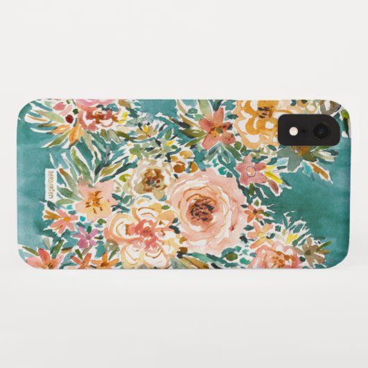 E-BULLIENCE Lush Floral Case-Mate iPhone Case (Achterkant (horizontaal))