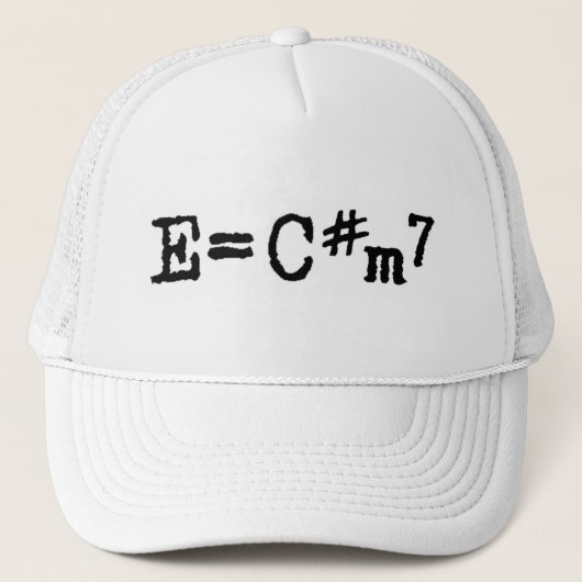 E=C#m7 Trucker Pet (Voorkant)