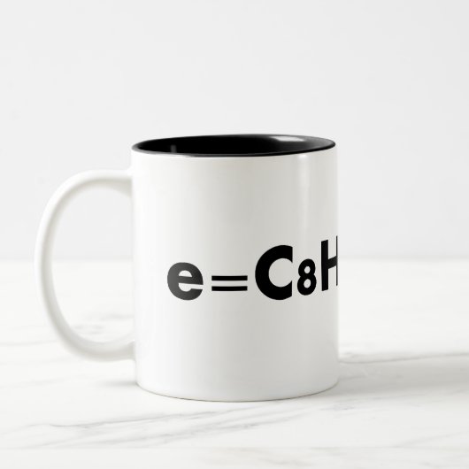 e=cafeïne mok (Links)
