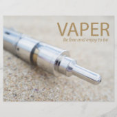 E-cig en dampen flyer (Voorkant)