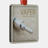 E-cig en dampen metalen ornament (Rechts)