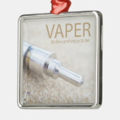 E-cig en dampen metalen ornament (Links)