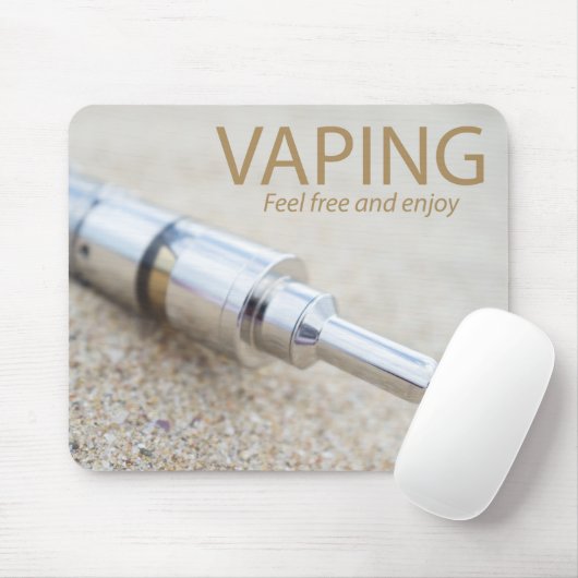 E-cig en dampen muismat (Met muis)