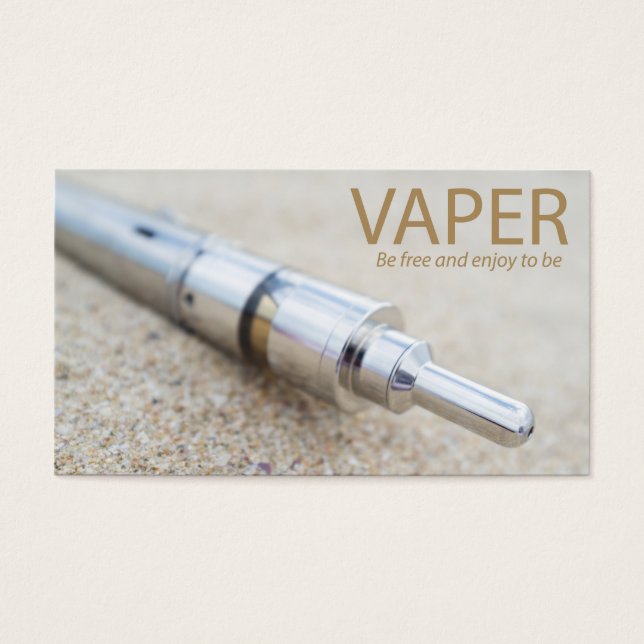 E-cig en dampen visitekaartje (Voorkant)