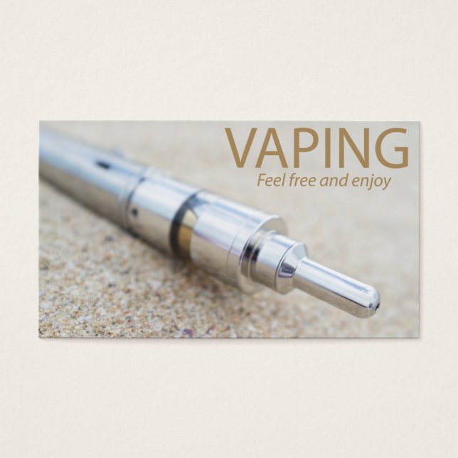 E-cig en dampen visitekaartjes (Voorkant)