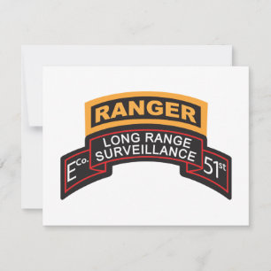 E Co 51st Infanterie LRS scrol, Ranger Tab