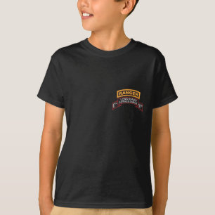 E Co 51st Infanterie LRS scrol, Ranger Tab T-shirt