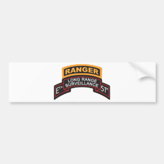 E Co 51st Infantry LRS Rol, Ranger Tab Bumpersticker