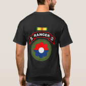 E Co., 75e infanterie - Ranger - 9e infanterieshir T-shirt (Achterkant)