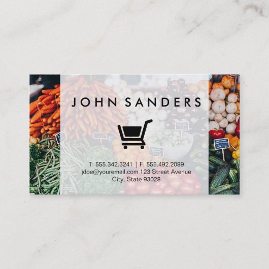 E-commerce | Bezorging Boerenmarkt Visitekaartje (Voorkant)