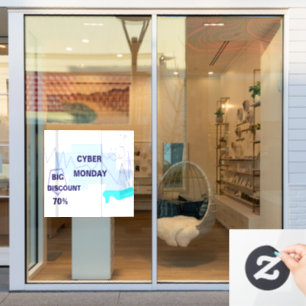 E-commerce Cyber Monday-aanbieding Raamsticker