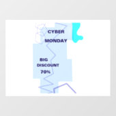 E-commerce Cyber Monday Deal Raamsticker (Vel)
