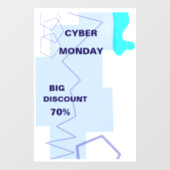 E-commerce Cyber Monday Deal Raamsticker (Vel)