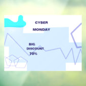 E-commerce Cyber Monday Deal Raamsticker (Vel 3)