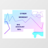 E-commerce Cyber Monday Deal Raamsticker (Vel)
