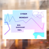 E-commerce Cyber Monday Deal Raamsticker (Vel 2)