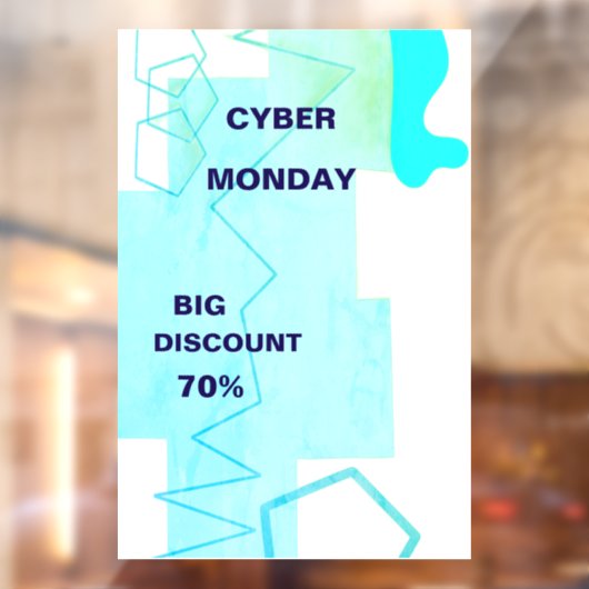 E-commerce Cyber Monday Deal Raamsticker (Vel 2)