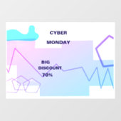 E-commerce Cyber Monday Deal Raamsticker (Vel)