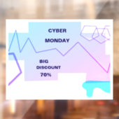 E-commerce Cyber Monday Deal Raamsticker (Vel 2)