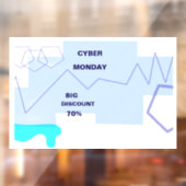 E-commerce Cyber Monday Deal Raamsticker (Vel 2)