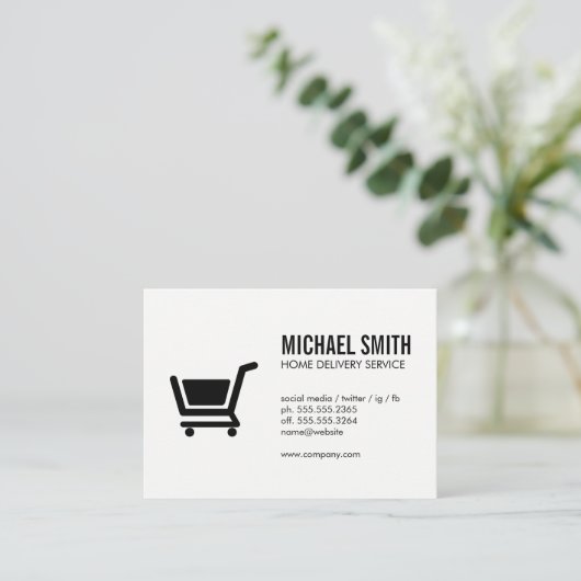 E-commerce / Monogram Visitekaartje (Staand voorkant)