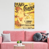 E. Debray Champagne Advertisement Poster Canvas Afdruk (Insitu (Woonkamer))