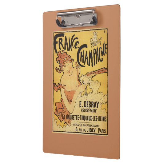 E. Debray Champagne Advertisement Poster Klembord (Links)